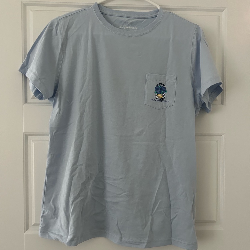 Vineyard Vines Sky Blue Pocket Tee